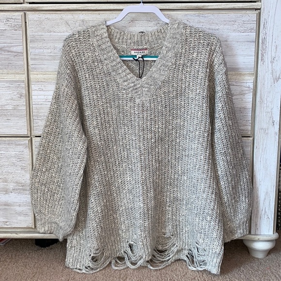 Andree Sweaters - Soft Distressed Sweater